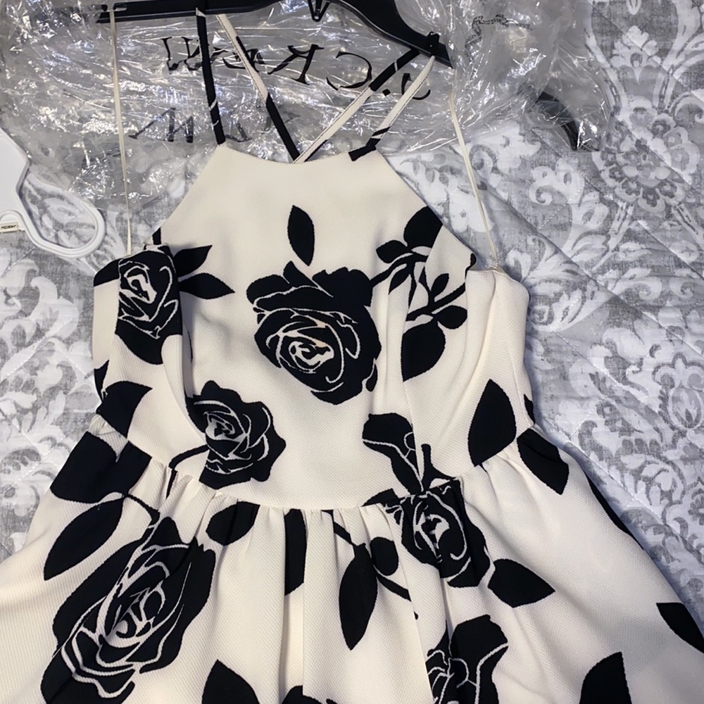 ROMEO + JULIET 🖤🤍ROSES🤍🖤DRESS - Picture 2 of 12